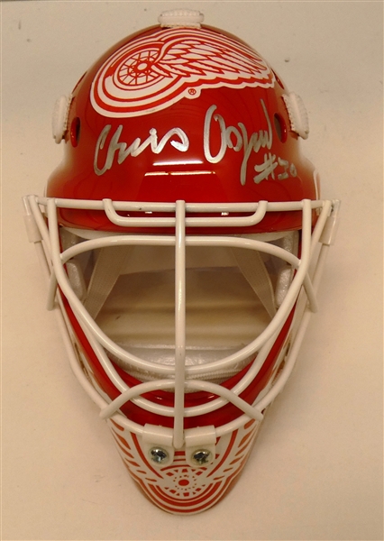 Chris Osgood Autographed Red Wings Mini Mask