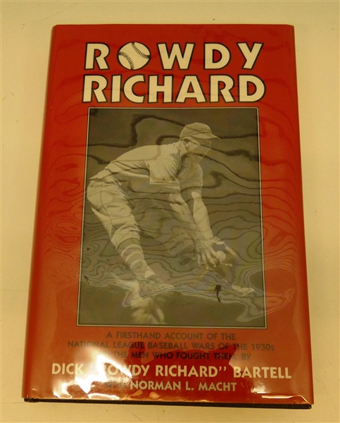 Dick Bartell Autographed Book