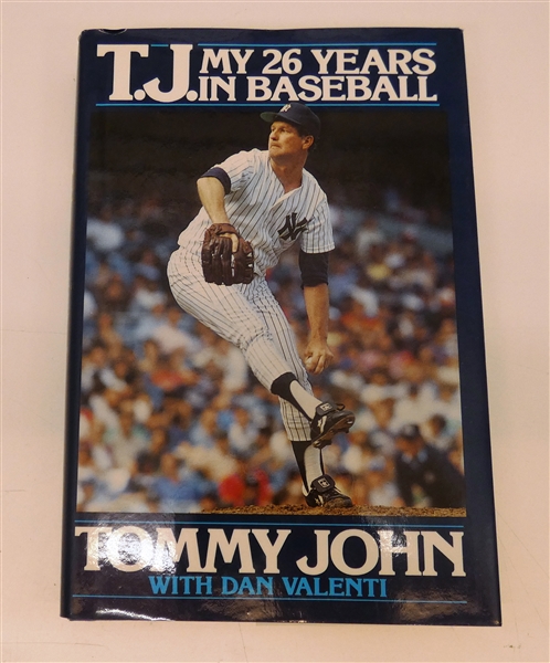 Tommy John Autographed Book