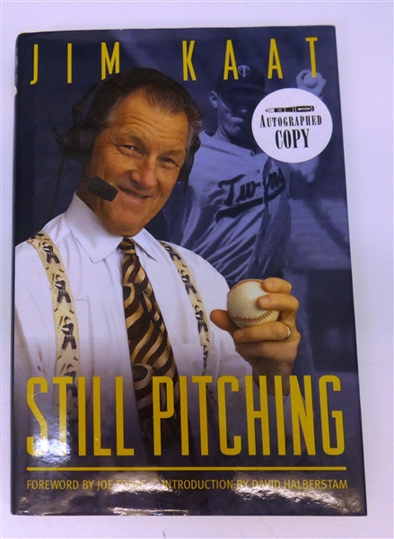 Jim Kaat Autographed Book