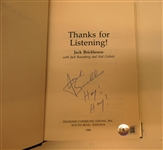 Jack Brickhouse Autographed Book