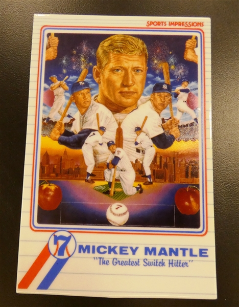 Mickey Mantle Porcelain Card