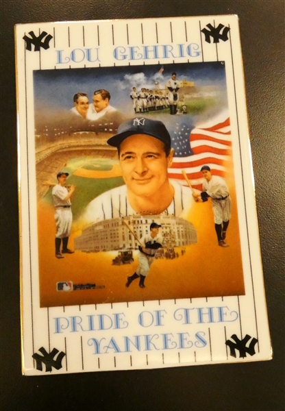 Lou Gehrig Porcelain Card