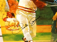 Pete Rose Autographed Poster (Pick up only)