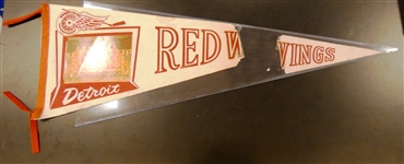 1960s Detroit Red Wings Pennant