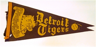 Detroit Tigers 1950s Pennant