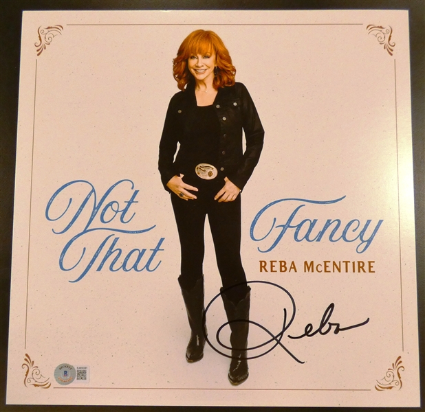 Reba McIntyre Autographed Album Flat