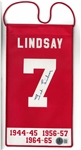 Ted Lindsay Autographed 5x10 Mini Banner