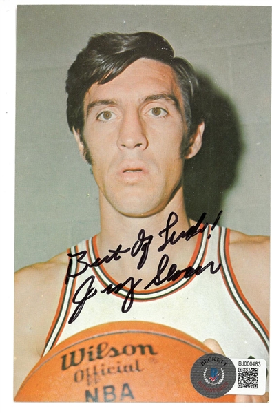 Jerry Sloan Autographed Postcard