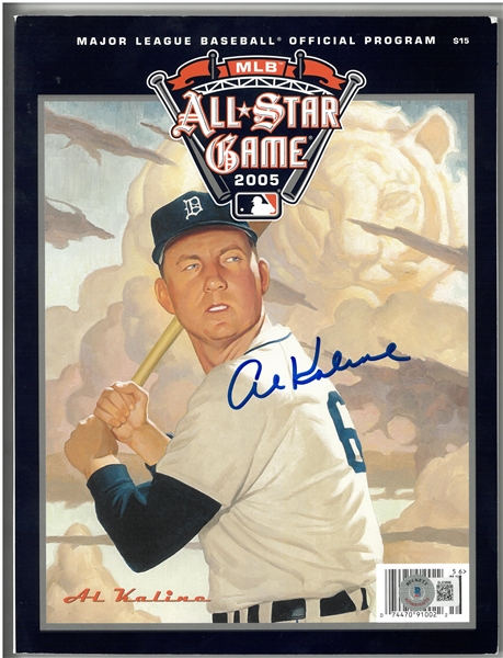 Al Kaline Autographed 2005 All Star Game Program
