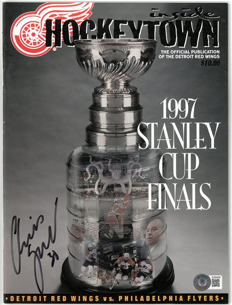 Chris Osgood Autographed 1997 Stanley Cup Finals Program