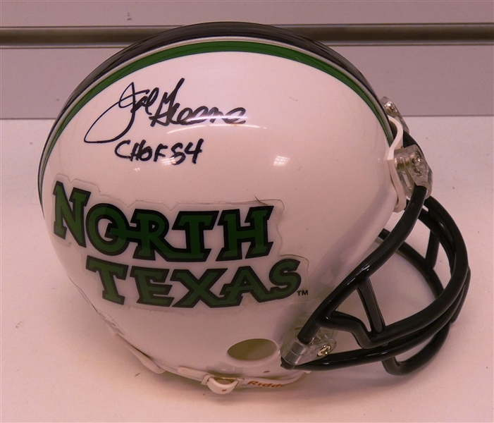 Joe Greene Autographed North Texas Mini Helmet