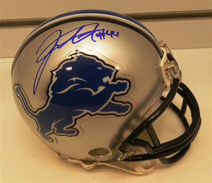 Jahvid Best Autographed Detroit Lions Mini Helmet