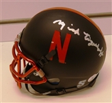 Mick Tinglehoff Autographed Nebraska Mini Helmet