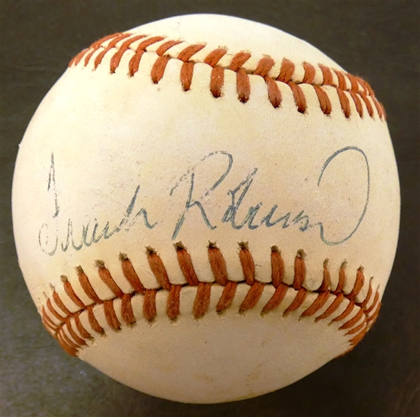 Frank Robinson Autographed Baseball