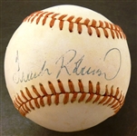 Frank Robinson Autographed Baseball