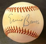 Ernie Banks Autographed Baseball