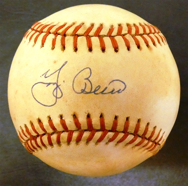 Yogi Berra Autographed Baseball
