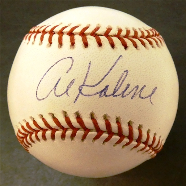 Al Kaline Autographed Baseball