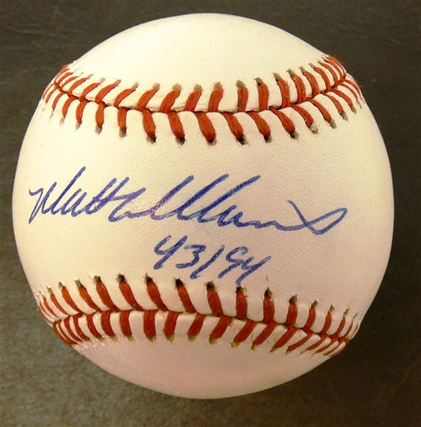 Matt Williams Autographed Baseball