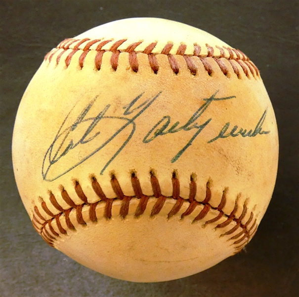 Carl Yastrzemski Autographed Baseball
