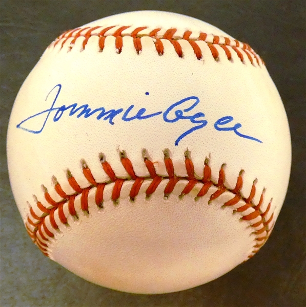 Tommie Agee Autographed 1996 NLCS Baseball