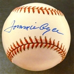 Tommie Agee Autographed 1996 NLCS Baseball