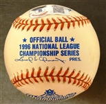Tommie Agee Autographed 1996 NLCS Baseball