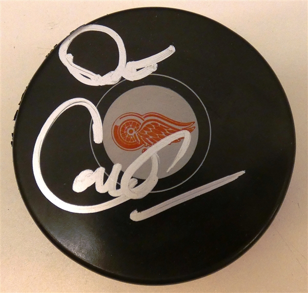 Dave Coulier Autographed Red Wings Puck