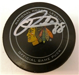 Patrick Kane Autographed Blackhawks Puck