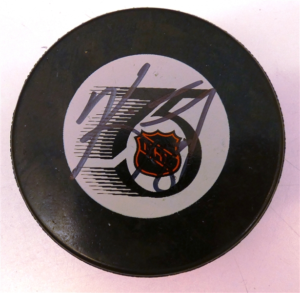 Kirk Maltby Autographed NHL 75 Puck