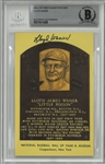Lloyd Waner Autographed Hall of Fame Plaque