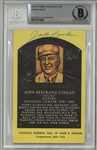 Jocko Conlon Autographed Hall of Fame Plaque