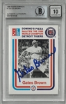 Gates Brown Autographed 1988 Dominos