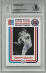 Denny McLain Autographed 1988 Dominos