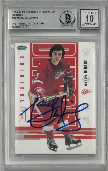 Marcel Dionne Autographed 2003 Parkhurst