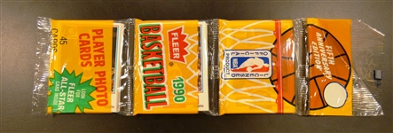 1990/91 Fleer Basketball Rack Pack - Isiah & Magic Showing