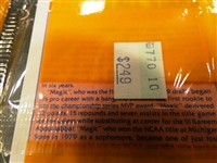1990/91 Fleer Basketball Rack Pack - Isiah & Magic Showing