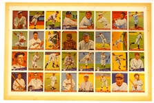 Goudey Reprint 1930s Uncut Sheet