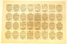 Goudey Reprint 1930's Uncut Sheet