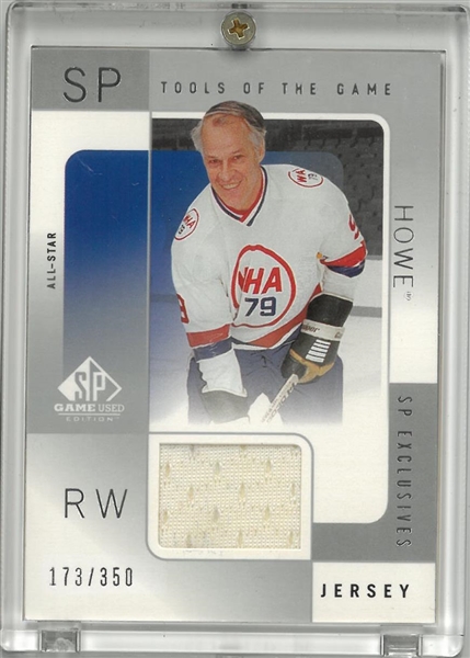 Gordie Howe Upper Deck Jersey Card