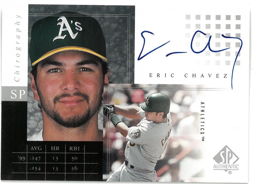 Eric Chavez Autographed Upper Deck SP