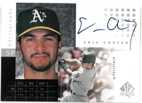 Eric Chavez Autographed Upper Deck SP