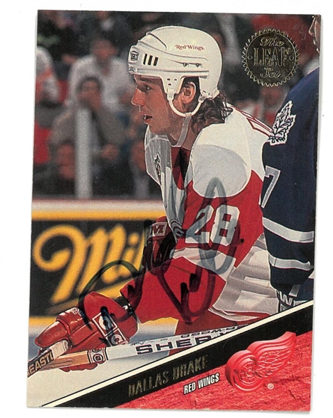 Dallas Drake Autographed 1993 Leaf