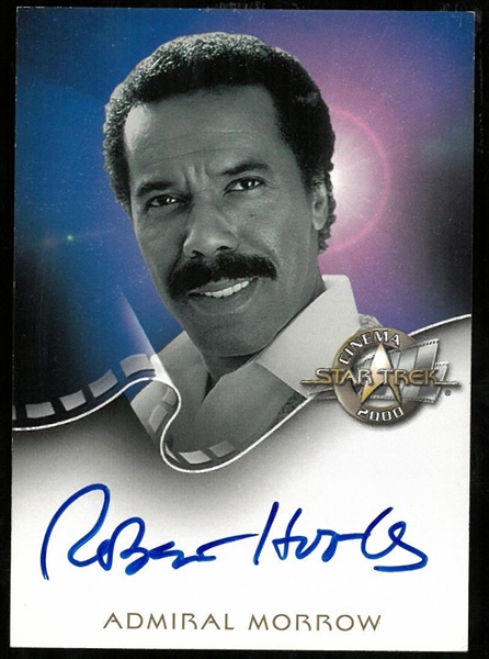 Robert Hooks Autographed Star Trek Card