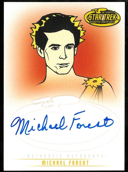 Michael Forest Autographed Star Trek Card