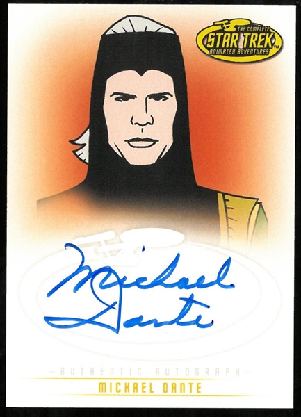 Michael Dante Autographed Star Trek Card