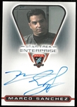 Marco Sanchez Autographed Star Trek Card