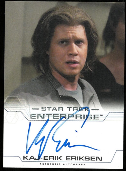 Kaj-Erik Eriksen Autographed Star Trek Card