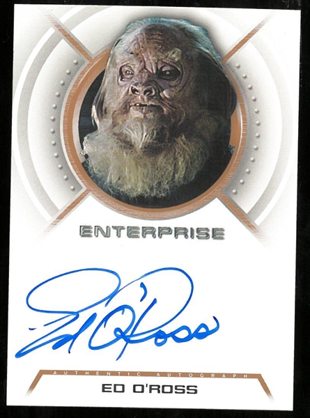 Ed ORoss Autographed Star Trek Card